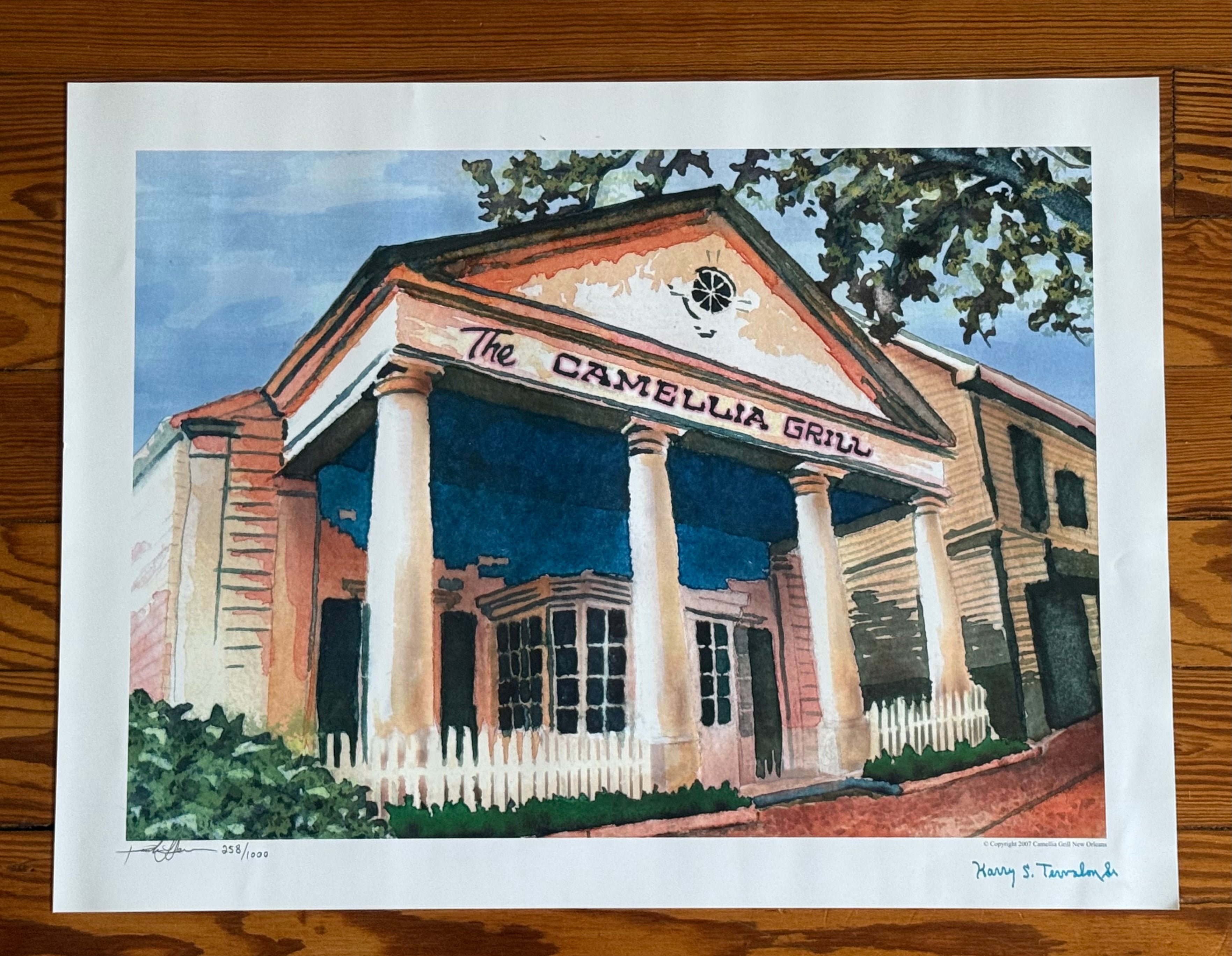 Classic Camellia Grill Poster - Signed by